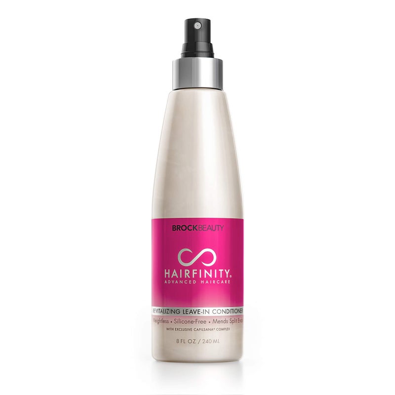 Hairfinity Revitalizing Leave In Conditioner - Biotin Growth Treatment for Dry, Damaged Hair and Scalp - Silicone Free Heat Protection Formula Mends Split Ends with Quinoa and Jojoba Oil 8 oz - Image 1