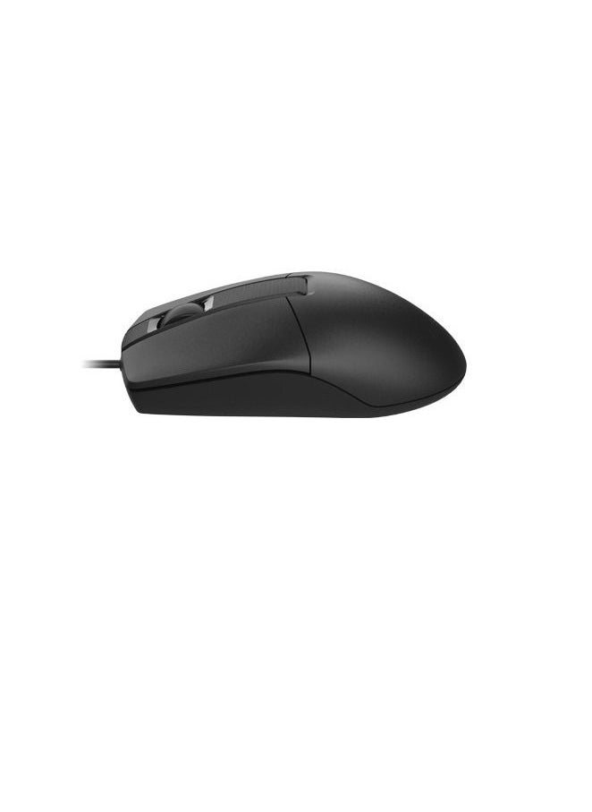 إيه 4 تيك ماوس ايه فو تيك مكتبى يو اس بى - 3 زراير - 1200 دى بى اى - اسواد A4Tech OP330  - Image 3