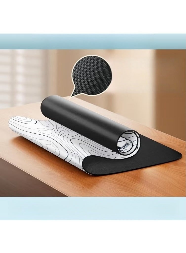 Rock Pow Gaming Laptop Mouse Pad Gaming Mouse Pad Big Desk Pads PC Keyboard Non-Slip 800 * 300 * 3mm Thicker Supper Rubber Table Mat Mouse Pads Edges Design for mouse and keyboard,gaming home and working office - Image 3