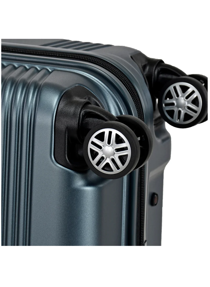 eminent Hard Case Travel Bag Cabin Luggage Trolley Polycarbonate Lightweight Suitcase 4 Quiet Double Spinner Wheels With Tsa Lock KK10 Graphite