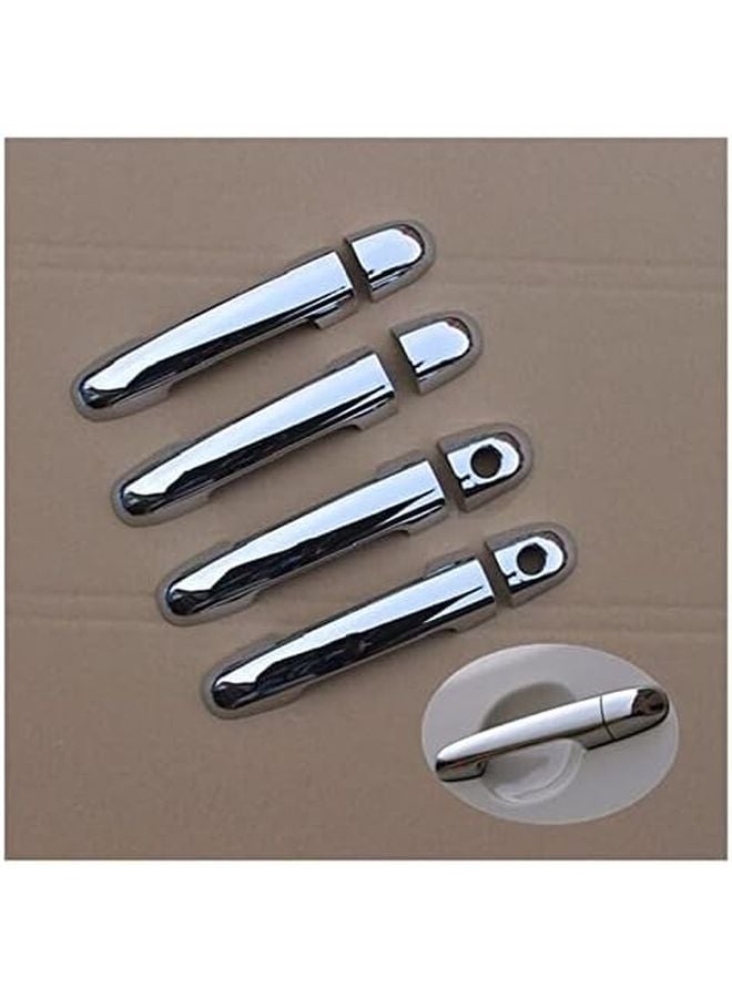 Exterior Door Handle Cover Trim For Hyundai Elantra 2007 2010 Chrome Car Accessories 1 Keyhole - Image 3