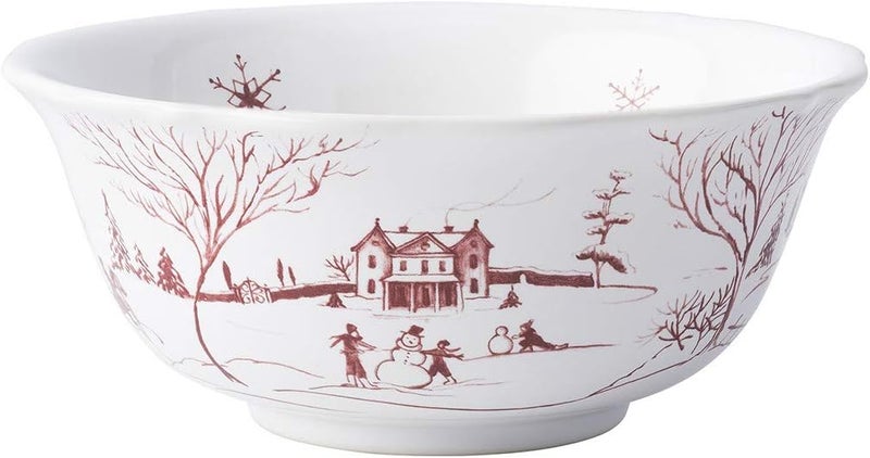 Juliska Country Estate Winter Frolic Ruby CerealIce Cream Bowl - Image 1