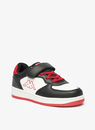 كابا Boys Logo Detail Sneakers with Hook and Loop Closure