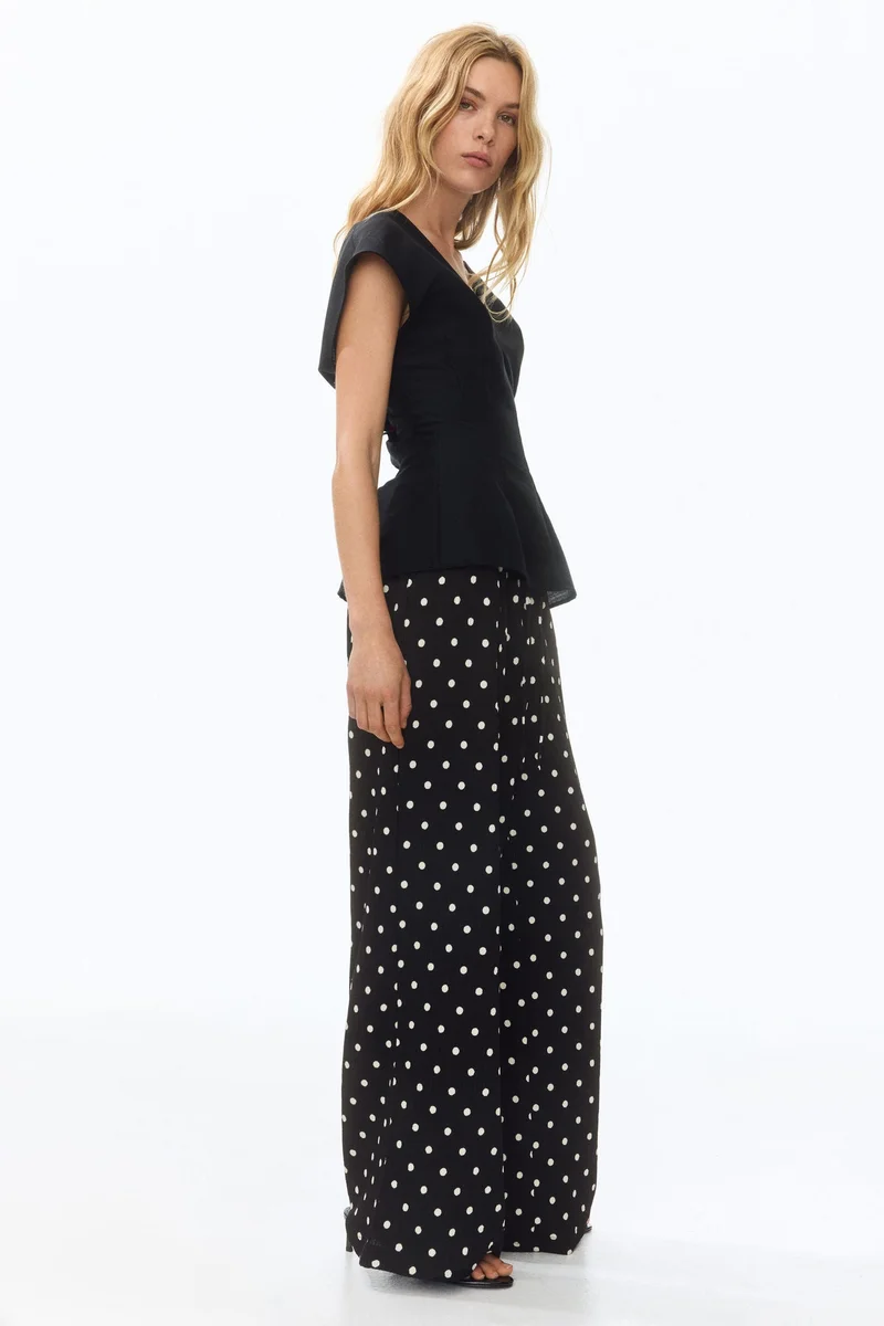 H&M  Wide pull-on trousers for Women | Best Price UAE
