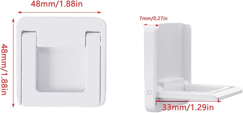 UtySty 2 Pack Sliding Door Lock Handle Foldable Sticky Safety Non Punching Grip Sticker for Slide Window Closet Cabinet Glass Doors Home Kitchen Washing Room Toilet - Image 3