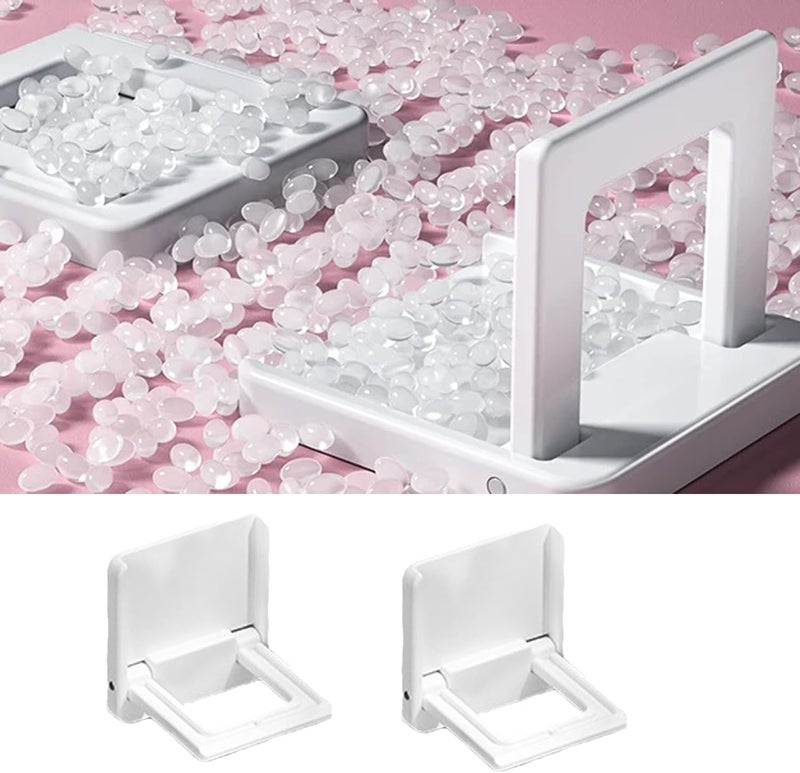 UtySty 2 Pack Sliding Door Lock Handle Foldable Sticky Safety Non Punching Grip Sticker for Slide Window Closet Cabinet Glass Doors Home Kitchen Washing Room Toilet - Image 5