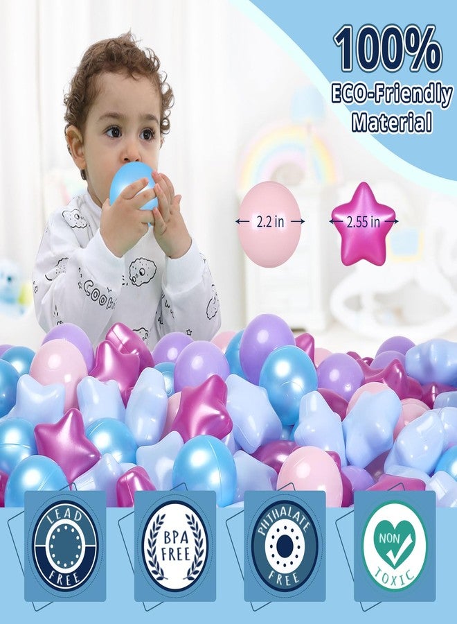 STARBOLO Star Ball Pit Balls for Kids - Crush Proof Play Plastic Balls for Ball Pit Phthalate Free BPA Free Non-Toxic Indoor Outdoor,Soft Plastic Pool Balls for Kids Birthday Party. - Image 4
