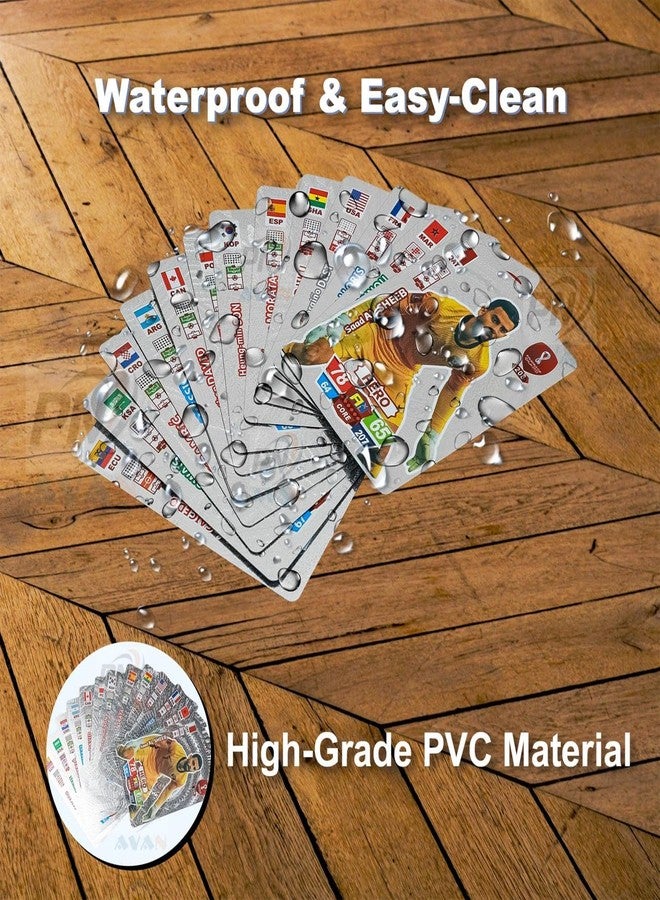 PN AVAN Football Card Set Waterproof Plastic Card 55 Silver Card (Silver Colour) - Image 3