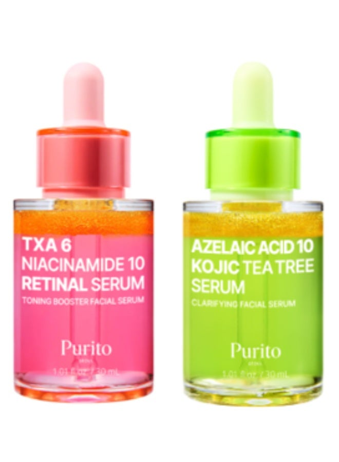 Purito Txa 6 Niacinamide 10 Retinal Serum Purito Seoul Azelaic Acid 10 Kojic Azulene Serum