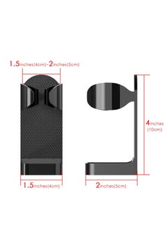 Linkidea Linkidea Adjustable Electric Shaver Holder, 2 Pack Self Adhesive Razor Stand, Shower Razor Stand Compatible with Philips Series 7, Series 9 (Black)  - Image 2