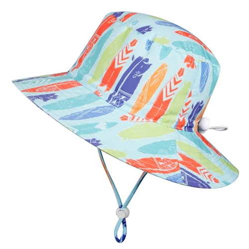 SWMSTUPF Toddlers Baby Boys' 3-Piece Rashguard Set Kids Bathing Suit Set with Hat UPF 50+(Surfing,9-18 Months) - Image 4