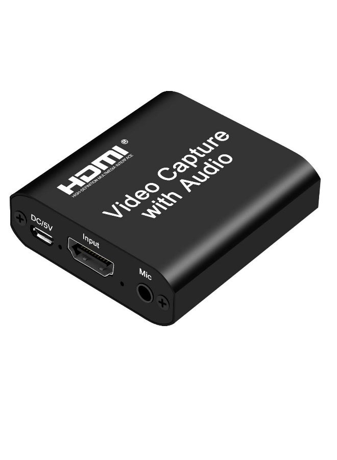 دوسالا بطاقة التقاط الفيديو 4K HDMI جهاز التقاط الفيديو مع مخرج متكرر بدقة كاملة 1080P مسجل فيديو لالتقاط الألعاب للبث المباشر أو مؤتمرات الفيديو - Image 1