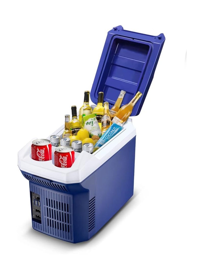Generic Car Refrigerator 8L - Portable Mini Fridge with 12V DC & 120-240V AC , Compact Freezer Cooler for Car, RV, Fishing, Camping, Travel, Outdoor & Home Use, Includes Straps  - Image 3
