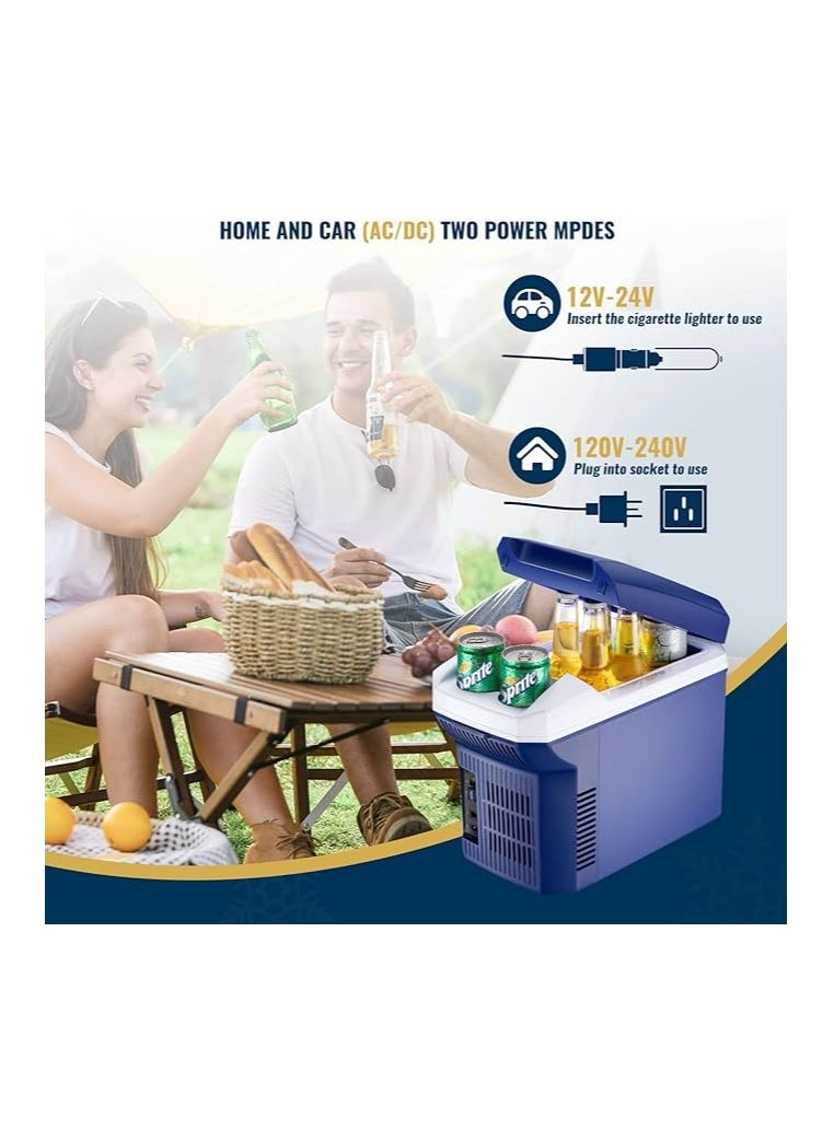 Generic Car Refrigerator 8L - Portable Mini Fridge with 12V DC & 120-240V AC , Compact Freezer Cooler for Car, RV, Fishing, Camping, Travel, Outdoor & Home Use, Includes Straps  - Image 5