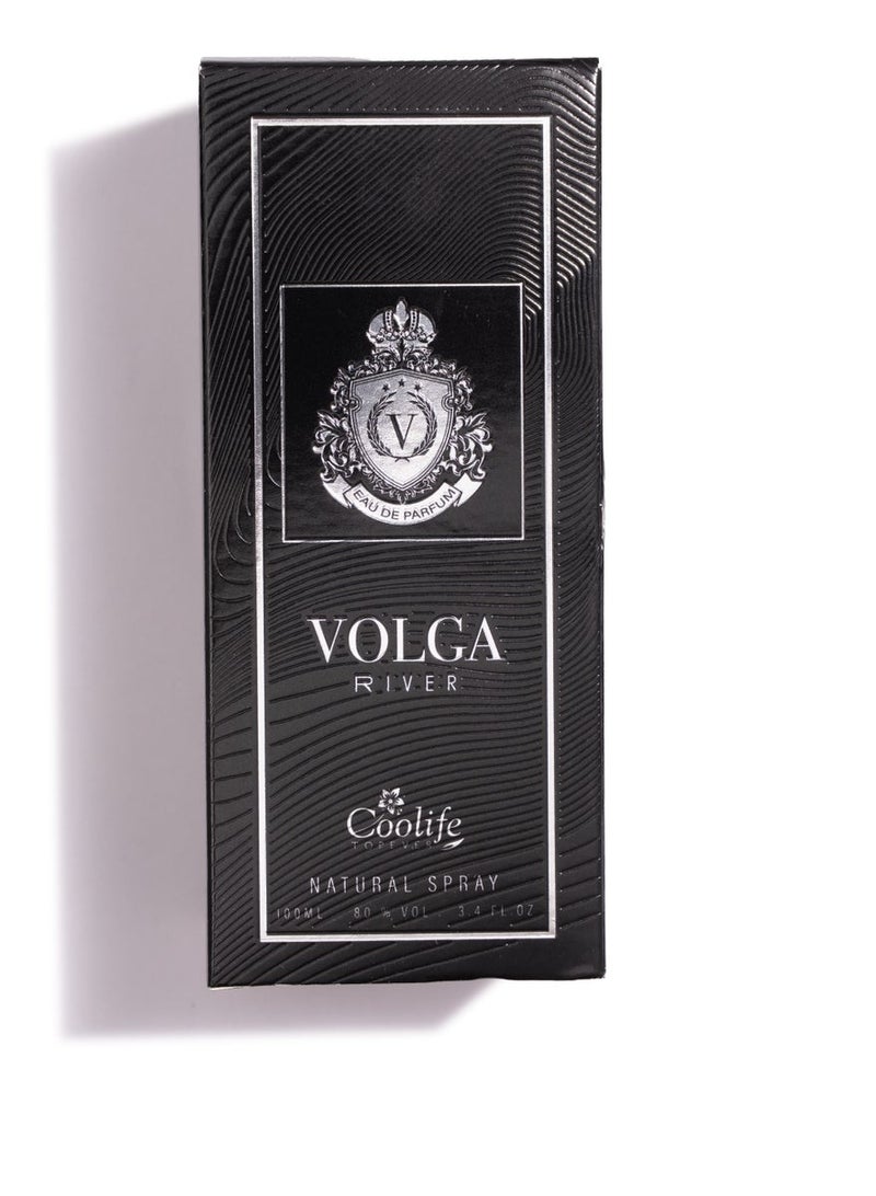 Coolife, Volga River Black, Eau De Parfum, Men, Long Lasting,100ML - Image 2