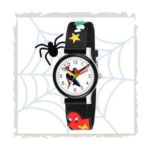 SWADESI STUFF Silicone Analog White Dial Boys' & Girls' Watch Best Gift for Kids (Black) (Black) - Image 1