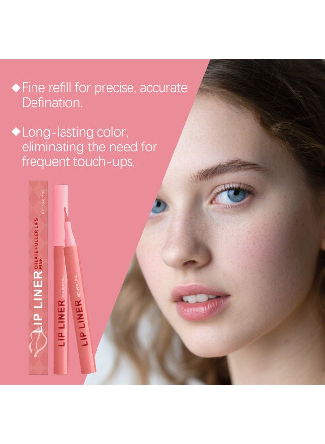 Pink Lip Liner: Naturally Defines Lip Lines, Long-lasting Color, Easy Application, Perfect For Daily Makeup - Image 4
