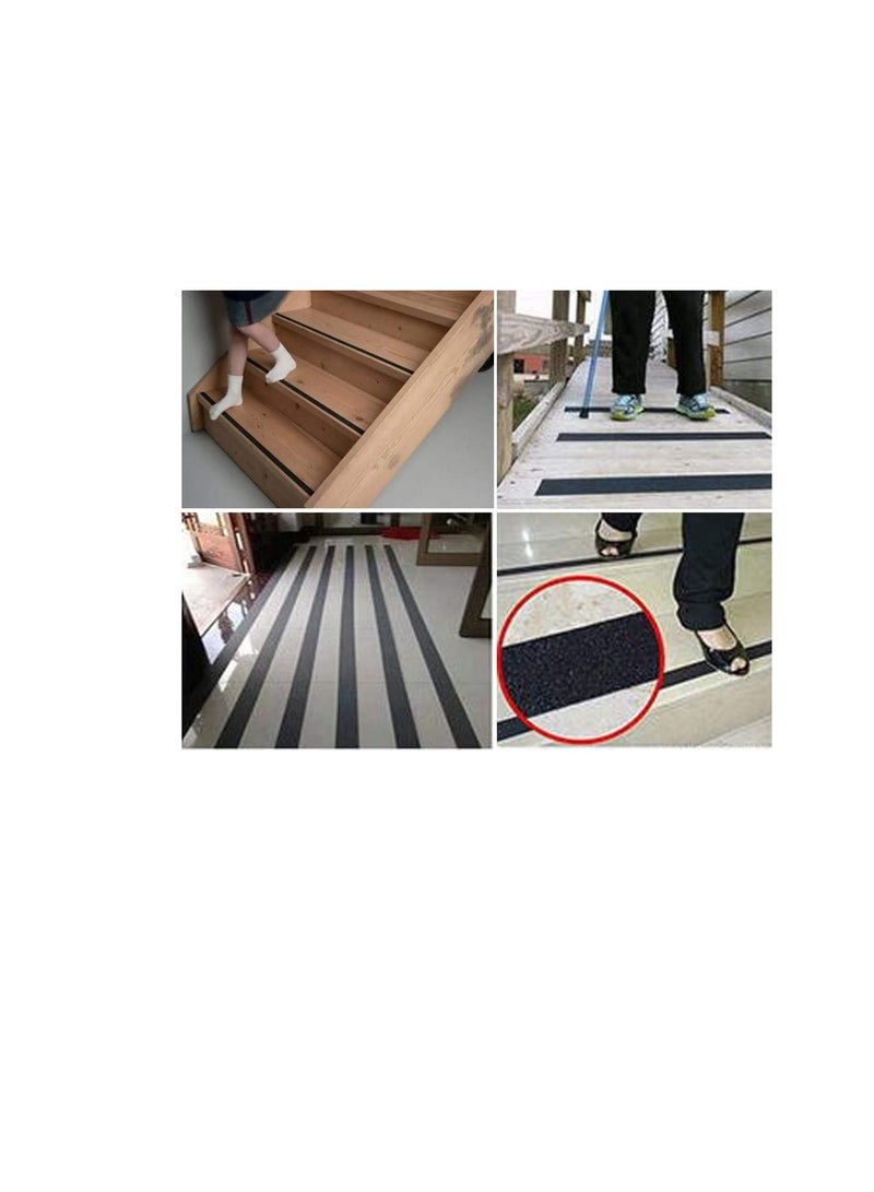 COMO Anti-Slip Stairs Tape | Anti Slip Grip Tape | Non-Slip Traction Tape | 2"x18M | Black - Image 3