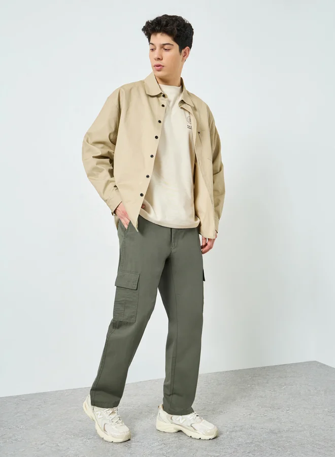 ستايلي Men Cotton Relaxed Fit Cargo Pants