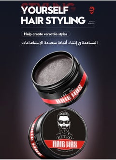 SADOER Moisturizing Hair Wax -  Firm Hold & Matte Finish - Non-Irritating - Refreshing & Hydrating - Premium Long-lasting Hold Hair Styling Pomade - Flake-Free - Styling Hair Wax For All Hair Types  - Image 5