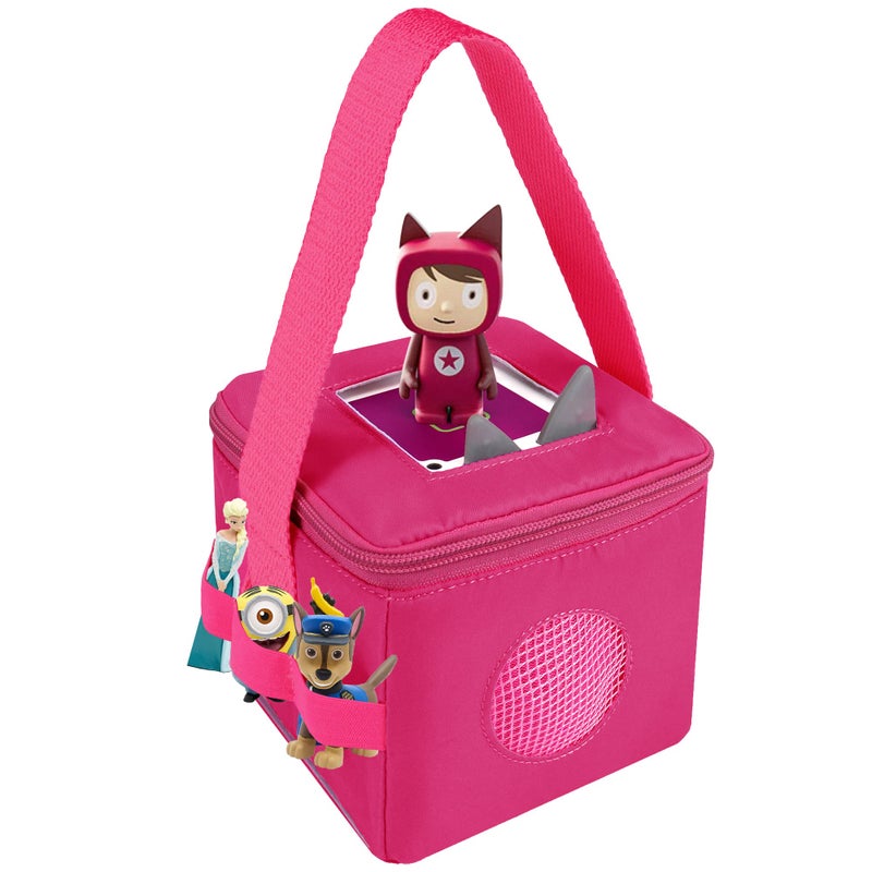 Skip Hop Bag for Tonies Characters and Toniebox, Purple Tote Bag for Tonies Figurines, Soft Carry Case for Creative Tonies, Transporter for Kids Audio Player - Image 1
