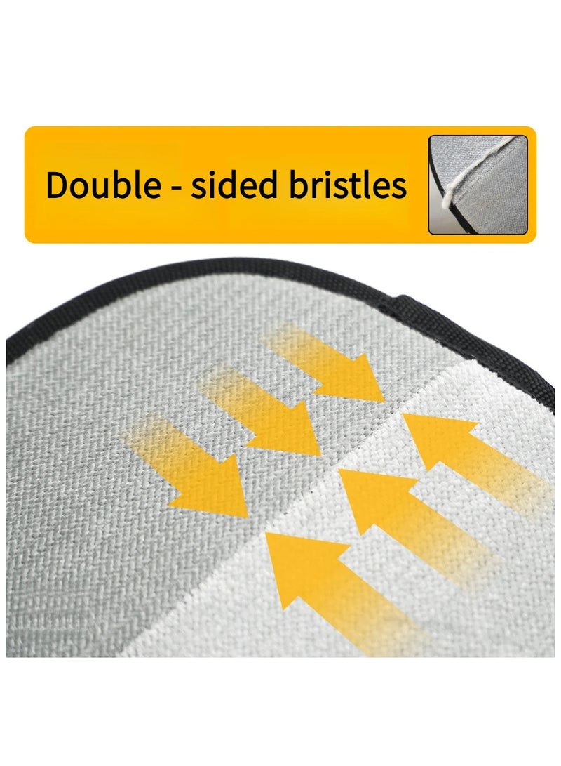 Glove for removing fabric lint, tidying up clothes, and removing pet hair. 1-piece - Double-sided nylon brush  - Image 4