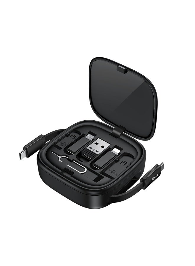 Recci Fast Charging Cable Retractable 5-in-1 PD65W High Power Output Charge - Image 1