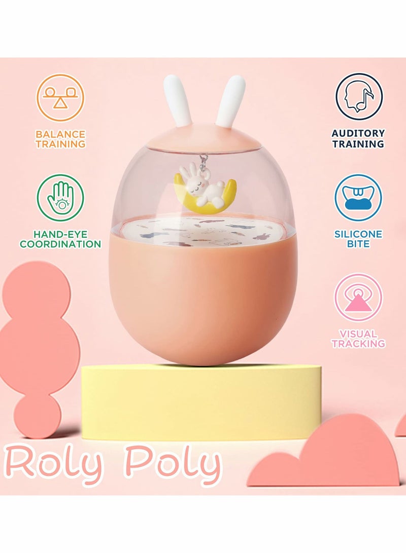 KASTWAVE Tumbler Toy for Baby, Roly Poly Toys(Pink) - Image 2