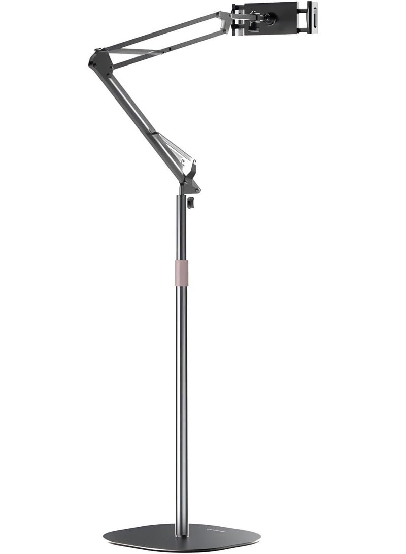 Yesido Flexible Floor Stand for Tablet and Mobile with Long Adjustable Arm, Hands-Free Holder for Viewing and Reading, C295 - Image 1