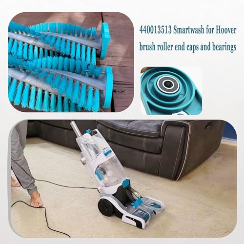 HNF 440013513 Brushroll End Cap & Bearing for Hoover Smartwash Pet Cleaner FH52000, FH52000G, FH52001, FH52001G Compatible with Dirt Devil, and Royal Vacuum Cleaners Parts (Set of 2) - Image 4
