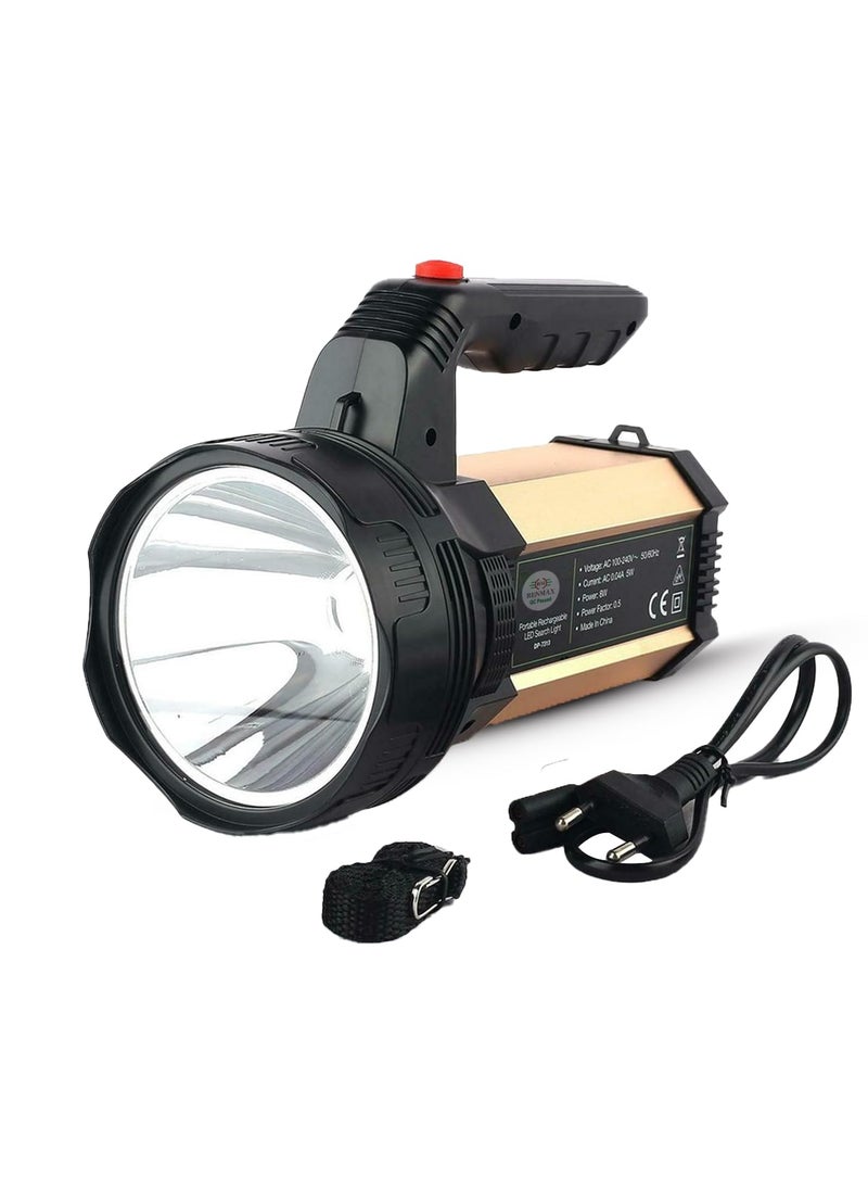 RENMAX - RENMAX Rechargeable Searchlight Torch Bright Beam LED Laser Flashlight 6000mAh for Security Metal Battery Housing Plastic Body 800m Range 1Pc - Image 1