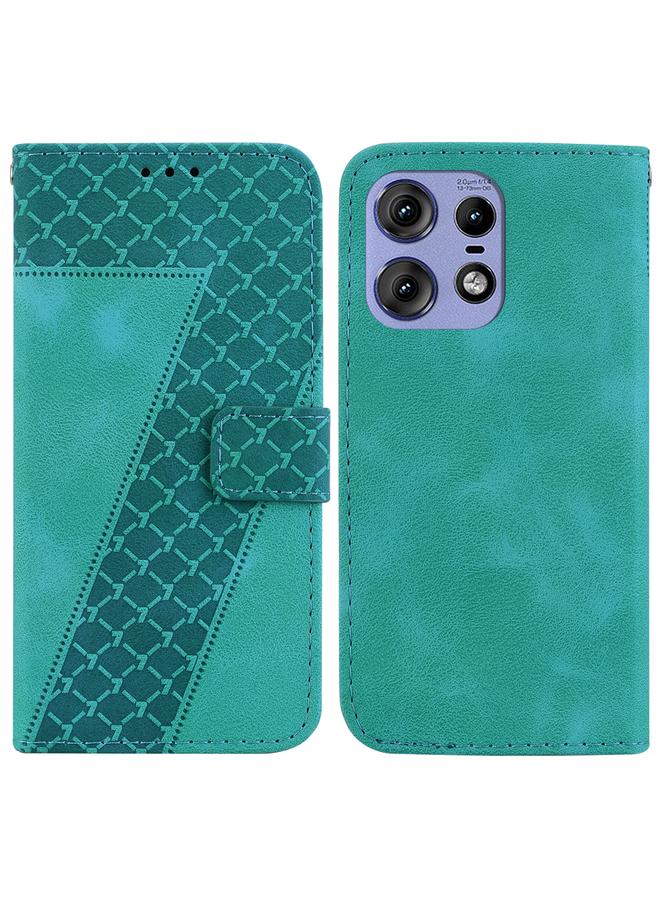 S-TOP Case For Motorola Edge 50 Pro Seven-shaped Embossed Leather Phone Case - Image 1