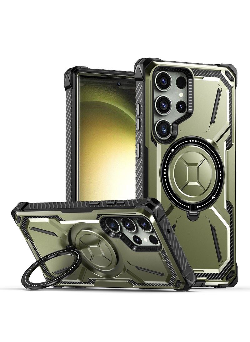 General - Samsung Galaxy S23 Ultra/S23 Plus/S23 MagSafe Double Layer Double Layer Invisible Magnetic Armor Case with High Quality Podium Features Strong, tough, shockproof protective case with loops - Image 1