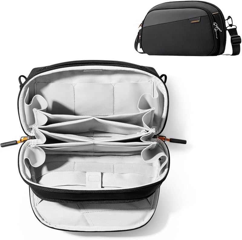 Excefore Electronics Organizer Travel Case, Water-Resistant Tech Pouch, Large Capacity Portable Storage Bag for Cables, Cords, Chargers, and Phone, Travel-Friendly Tech Organizer - Image 1