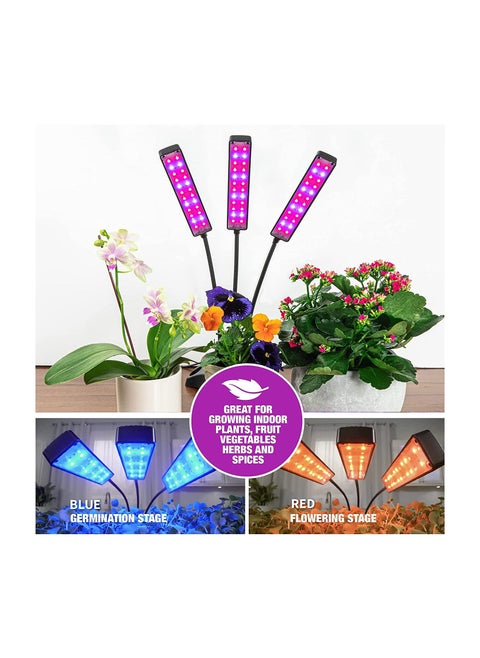 24” Indoor Plant Growing Lamp with 8 Brightness Settings, 3 Light Modes Including Full Spectrum UV Light