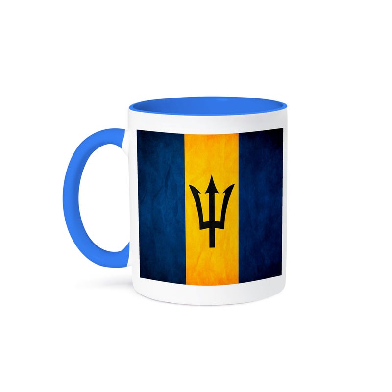 3dRose mug_28225_6 Barbados Flag Mug Multicolor 11 oz
