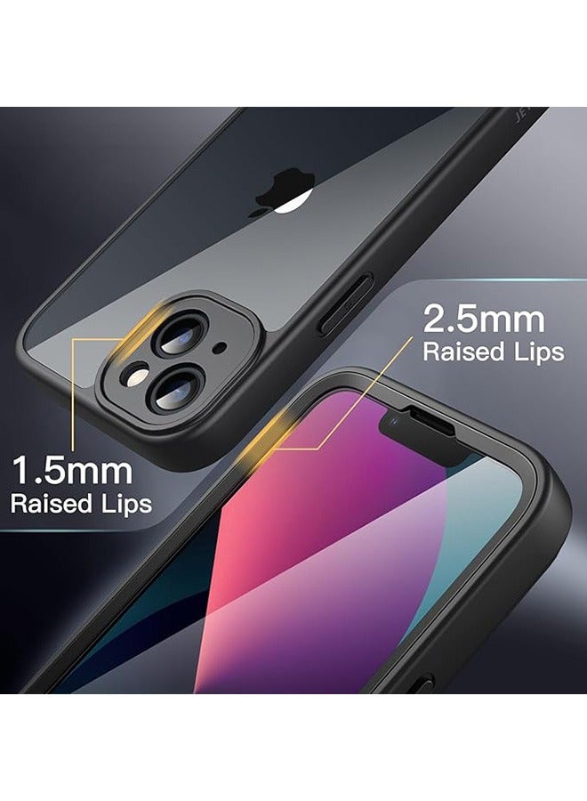 Case for iPhone 13 6.1-Inch, Frosted Translucent Back Protective Slim Phone Cover, Anti-Fingerprints, Anti-Fall Drop Protection, TPU High Quality Material Shockproof Case (Black) - Image 3