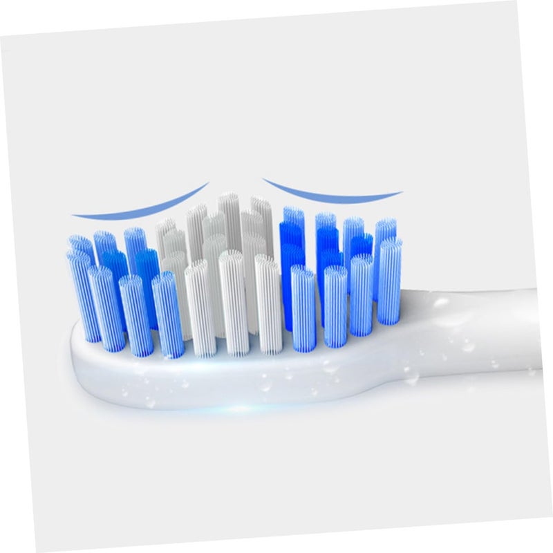 Sonic Electric Toothbrush USB Charging Waterproof with Soft Bristles White Set for Home Use - Image 3