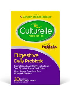 Culturelle , Digestive Health Probiotic, 30 Once Daily Capsules  - Image 1