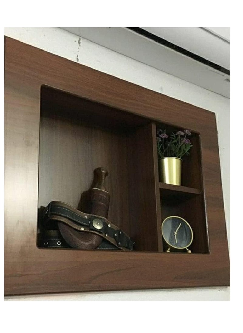 Generic Wooden Air Conditioner Cover, Stylish Window Air Conditioner Cover with Thermal Insulation, 18mm Thick Durable Wooden Structure Air Conditioner Cover  - Image 1
