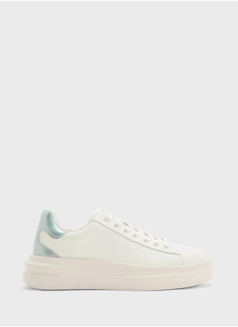 جس Logo Detailed Lace Up Low Top Sneakers