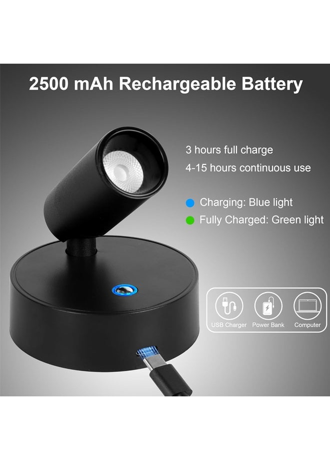 Wireless LED Spotlight Indoor with Remote, Uplighting Indoor with Rechargeable Battery Operated, 3CCT Picture Light for Plant, Picture, Wall Art - Image 3