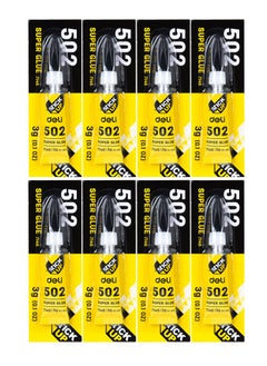 Deli 8-Piece Strong Super Glue 3g Content Per Tube  - Image 1