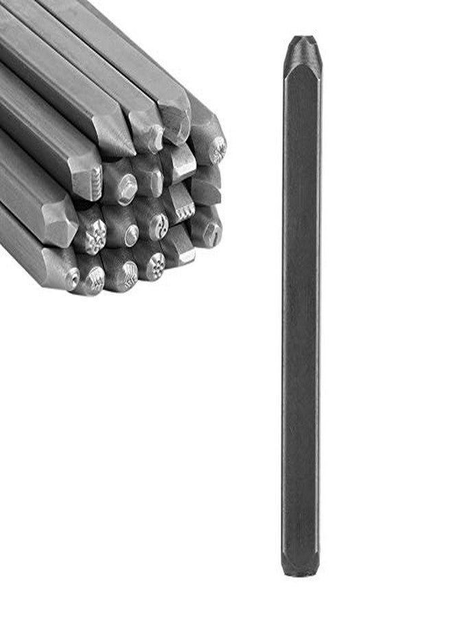 POCREATION Metal Jewelry Anvil Chisel, Professional Jewelry Punch Stamp, Anvil Chisel Equipment Kit for Jewelry Processing Making Carving Tools hand-carved Texture appearance(High - Image 5