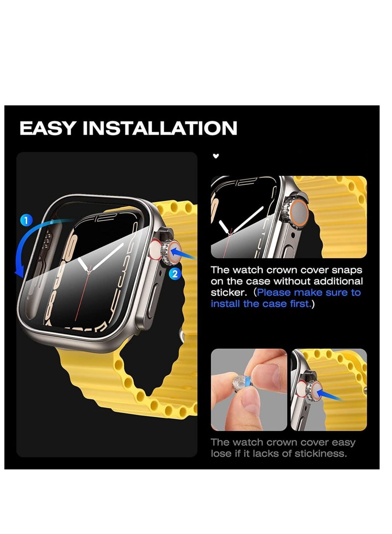 Full Coverage Rugged Protective Case, Touch Sensor Adapter, For Apple Watch 45mm, Change To Apple Watch Ultra 49mm, Star Light Color - Image 2