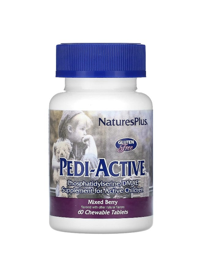 Natures Plus - NaturesPlus, Pedi-Active®, Mixed Berry, 60 Chewable Tablets - Image 1