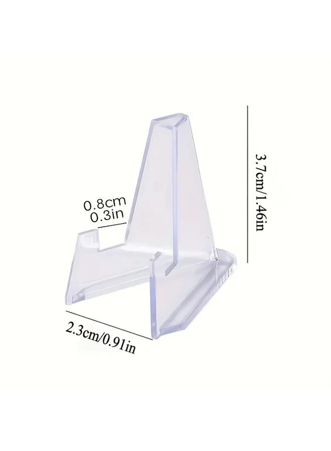 5pcs Transparent Acrylic Display Stands Classic Style Artwork Presentation Risers - Image 5