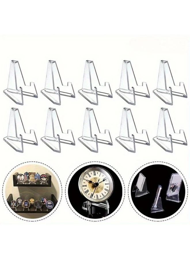 5pcs Transparent Acrylic Display Stands Classic Style Artwork Presentation Risers - Image 3