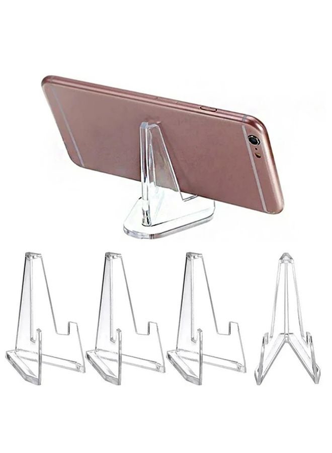5pcs Transparent Acrylic Display Stands Classic Style Artwork Presentation Risers - Image 4