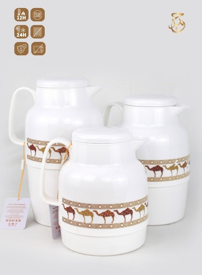 Red Home Vacuum Flask Set 2000ml,1500ml, 1000ml,BW  - Image 1